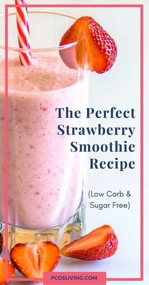 Low Carb Strawberry Smoothie Recipe -   12 diet No Sugar low carb ideas