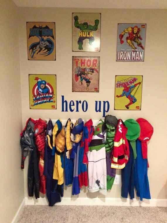 What an awesome idea to do for a little boy -   12 dress Room house ideas