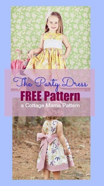 Little Girls Dress Pattern FREE -   12 fabric crafts For Children dress patterns ideas