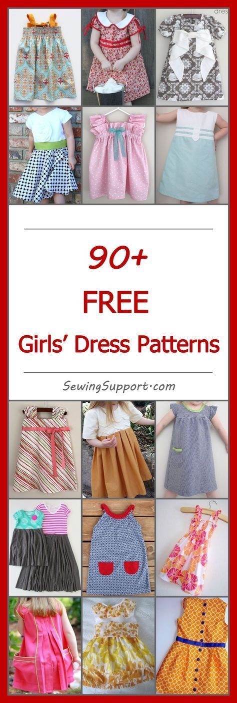 90+ Free Girls' Dress Patterns -   12 fabric crafts For Children dress patterns ideas
