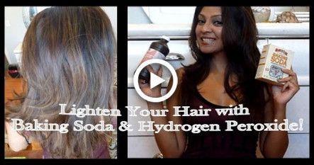 Lighten Your Hair with Baking Soda and Hydrogen Peroxide! -   12 hair Makeup baking soda ideas