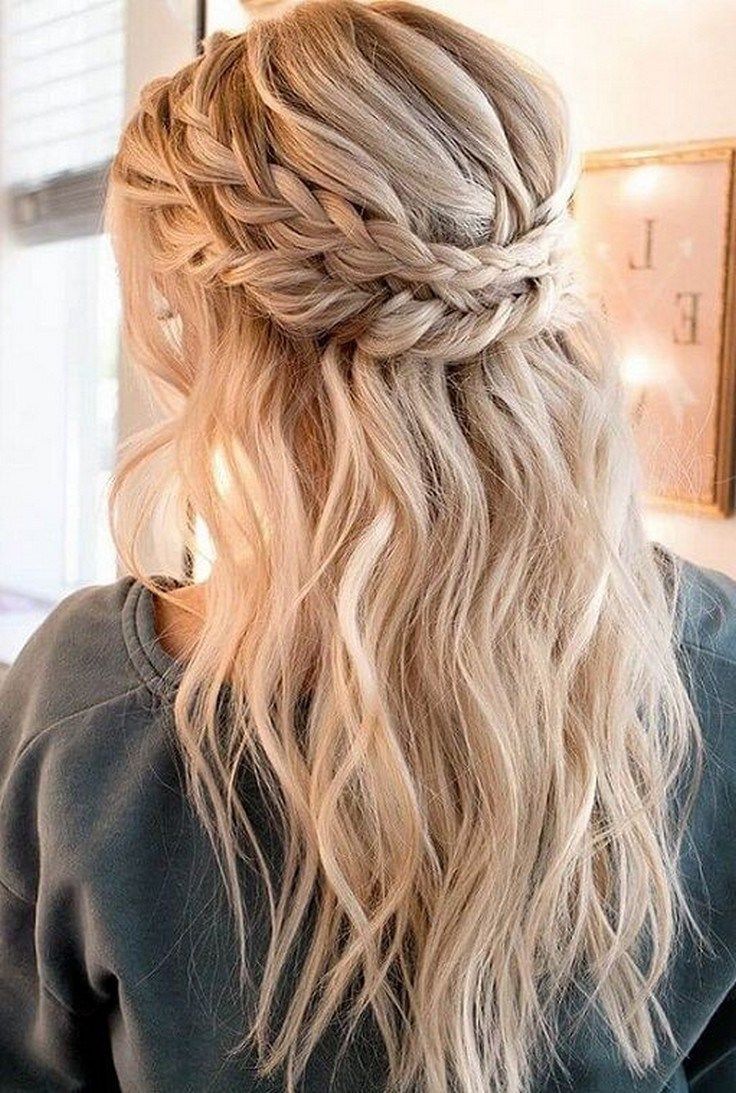 42 wedding hairstyles half up half down with curls and braid 11 -   12 hairstyles Wedding half up half down ideas