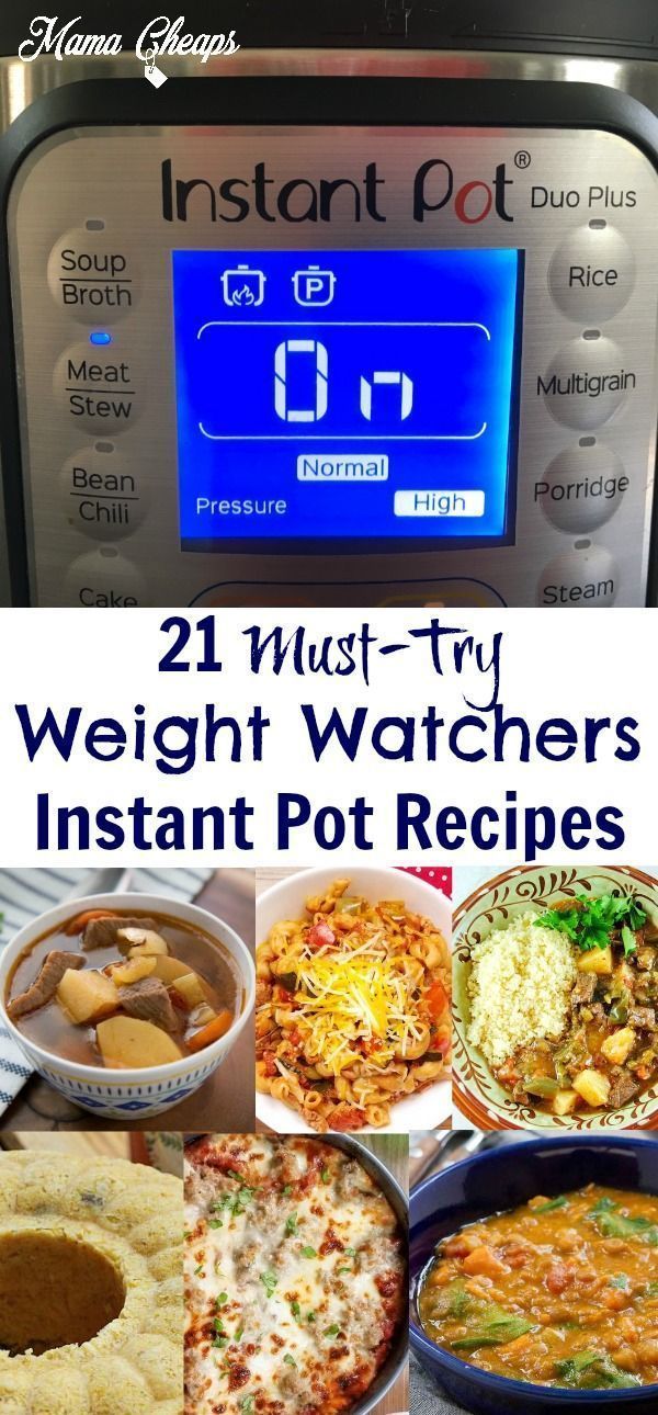 21 Must-Try Weight Watchers Instant Pot Recipes -   12 healthy recipes Crock Pot weight ideas