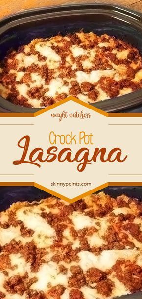 Crock Pot Lasagna -   12 healthy recipes Crock Pot weight ideas