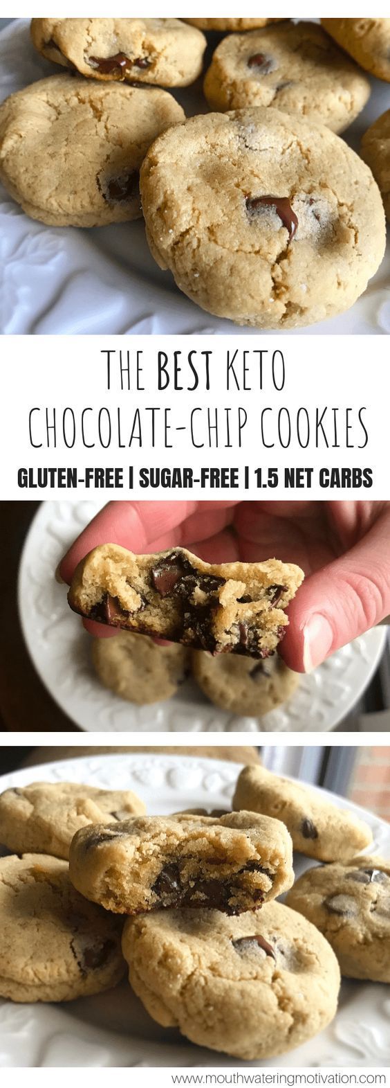 Chewy Keto Chocolate-Chip Cookies -   12 healthy recipes Yummy desserts ideas