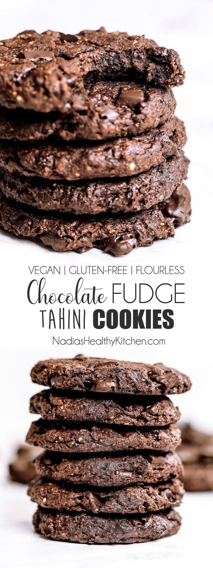 Chocolate Fudge Tahini Cookies -   12 healthy recipes Yummy desserts ideas