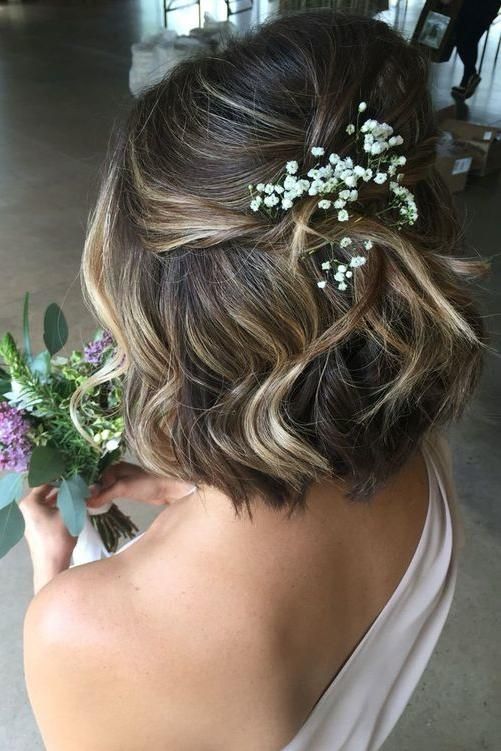 Our Favorite Half-Up Hairstyles for Bridesmaids -   12 makeup Bridesmaid short hairstyles ideas