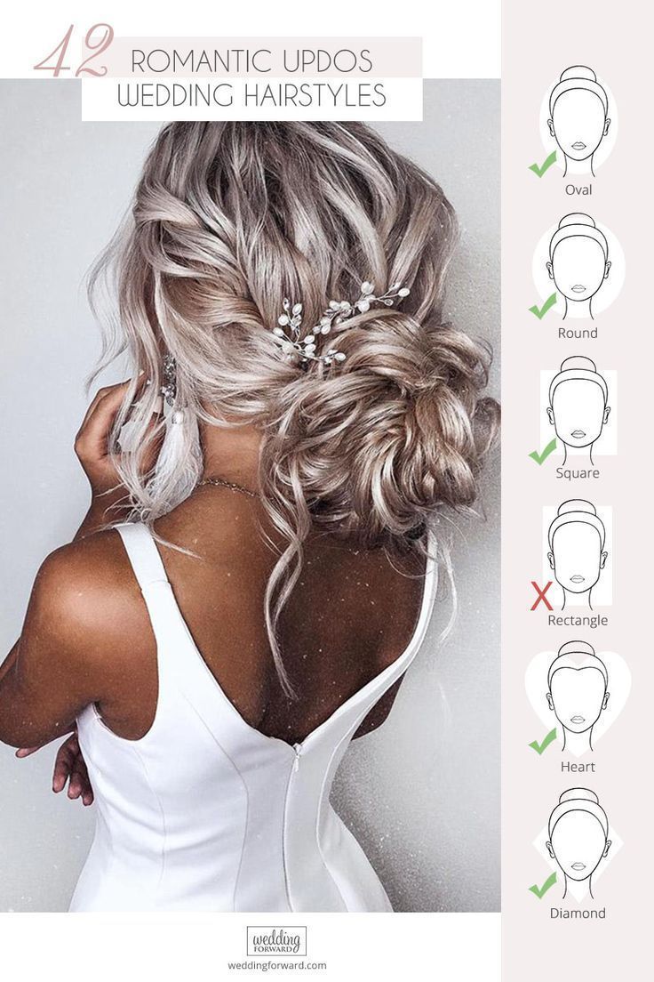 42 Wedding Hairstyles - Romantic Bridal Updos -   12 makeup Bridesmaid short hairstyles ideas