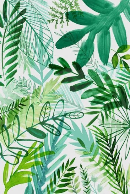 12 plants Illustration pattern ideas