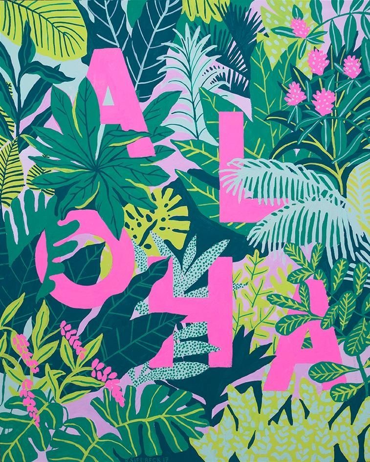Kim sielbeck - plant aloha -   12 plants Illustration pattern ideas