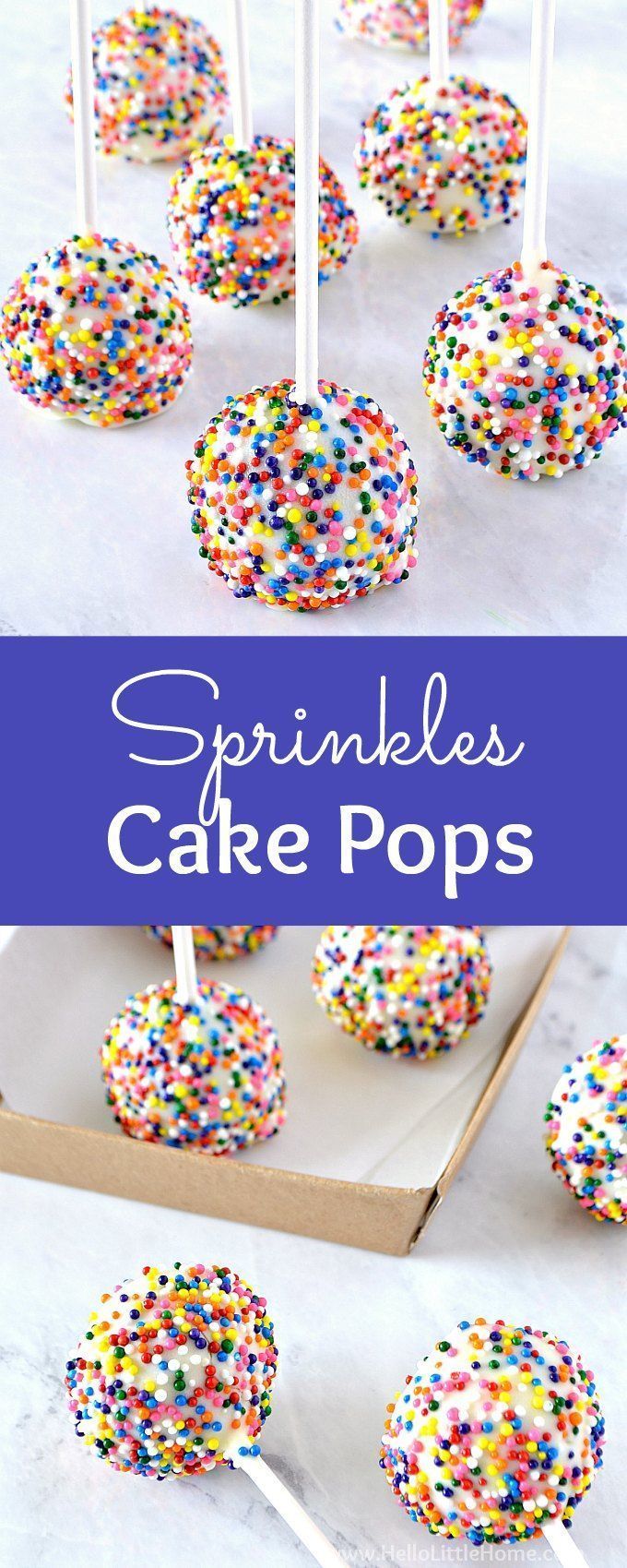 Birthday Cake Pops with Sprinkles -   13 cake For Kids rainbow ideas