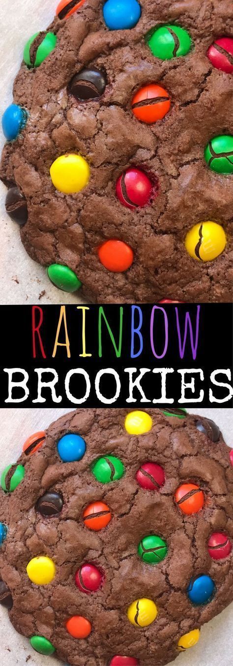 Brookies: Easy Halloween Brownie Cookies Recipe -   13 cake For Kids rainbow ideas