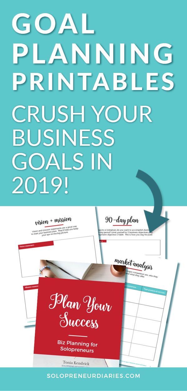 Biz Planning and Goal Planning for Solopreneurs -   13 Event Planning Business free printable ideas