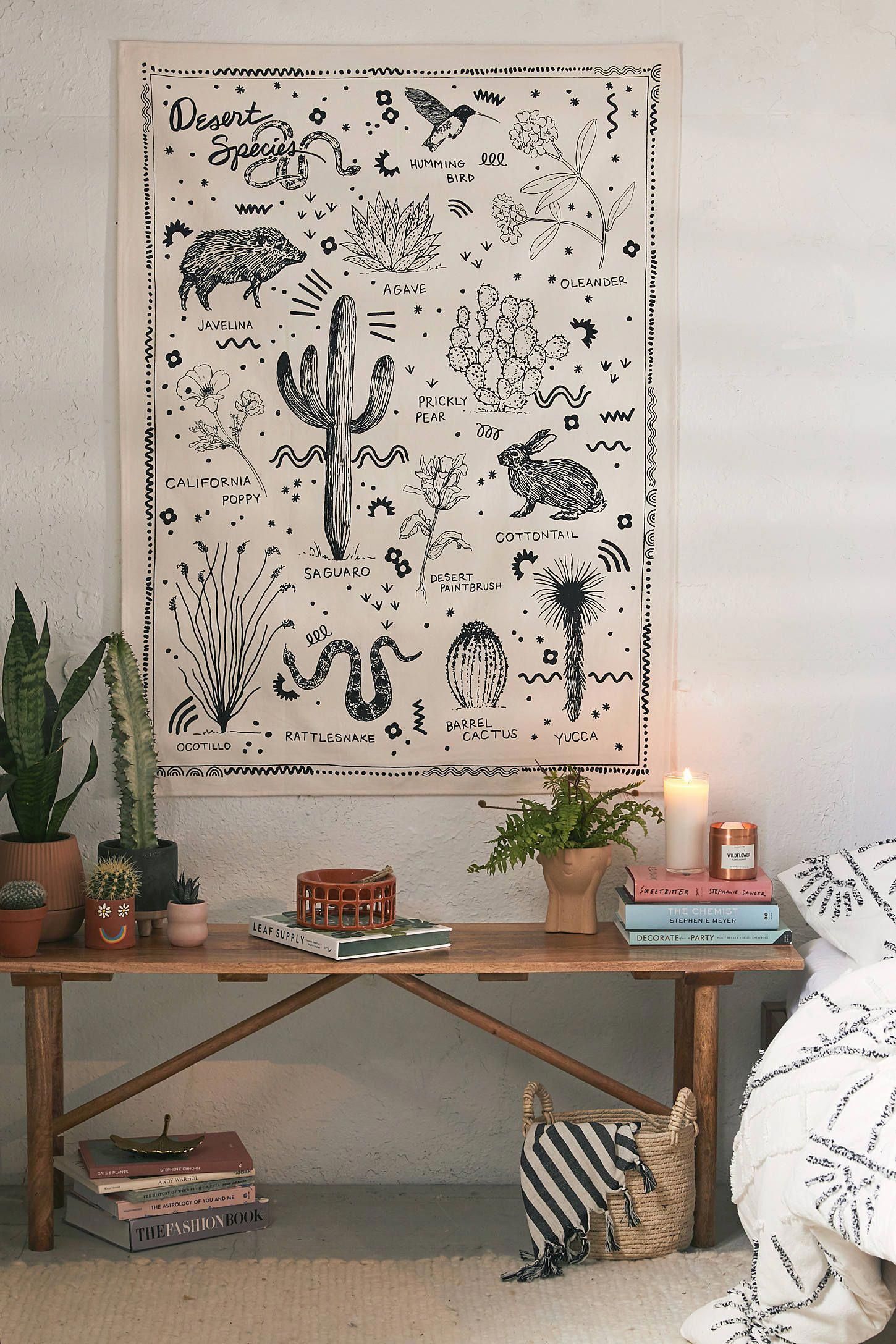 Desert Species Reference Chart Tapestry -   13 room decor College floors ideas