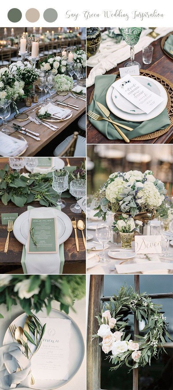 30+ Sage Green Wedding Ideas for 2019 Trends - Page 2 of 2 -   13 wedding Winter green ideas