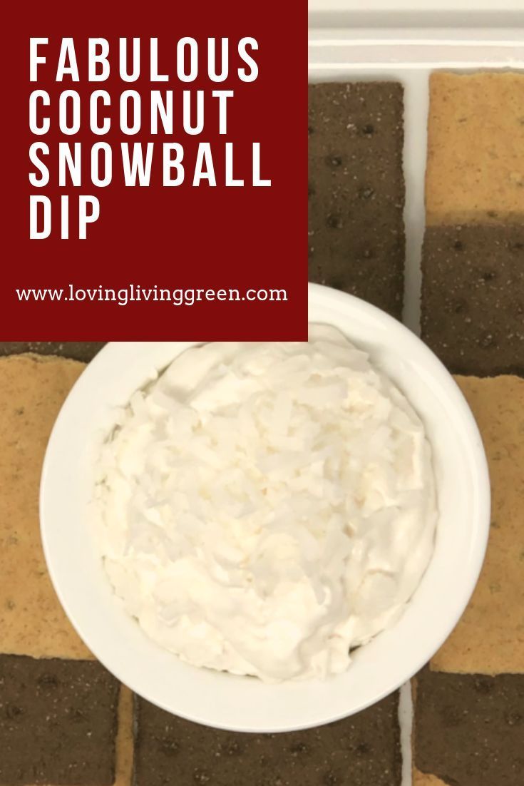 Fabulous Coconut Snowball Dip -   14 desserts Coconut graham crackers ideas