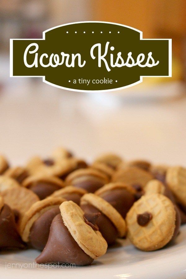 How To Make Acorn Kisses Cookies -   14 desserts Peanut Butter hershey’s kisses ideas