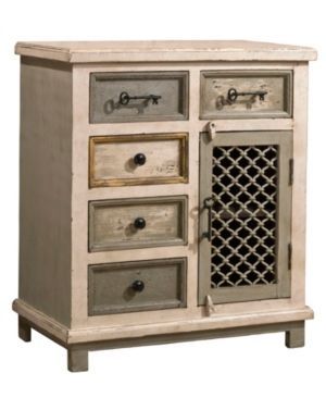 LaRose Five Drawer Accent Cabinet - Antique White -   14 home accents Pieces cabinets ideas