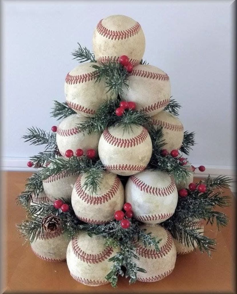 Baseball Christmas tree -   14 room decor Christmas kids ideas