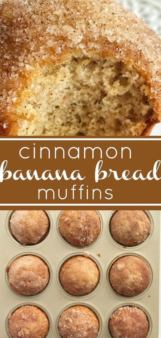 Cinnamon Banana Bread Muffins -   15 cake Simple banana bread ideas