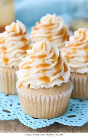 Caramel Bourbon Vanilla Cupcakes -   15 cup cake Flavors ideas