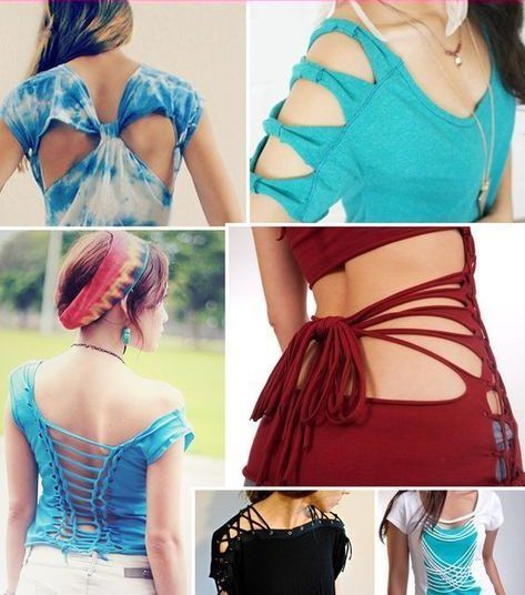 27 DIY T-Shirt Cutting Ideas To Try On Your Old Outfits For New Look -   15 DIY Clothes Bleach summer ideas