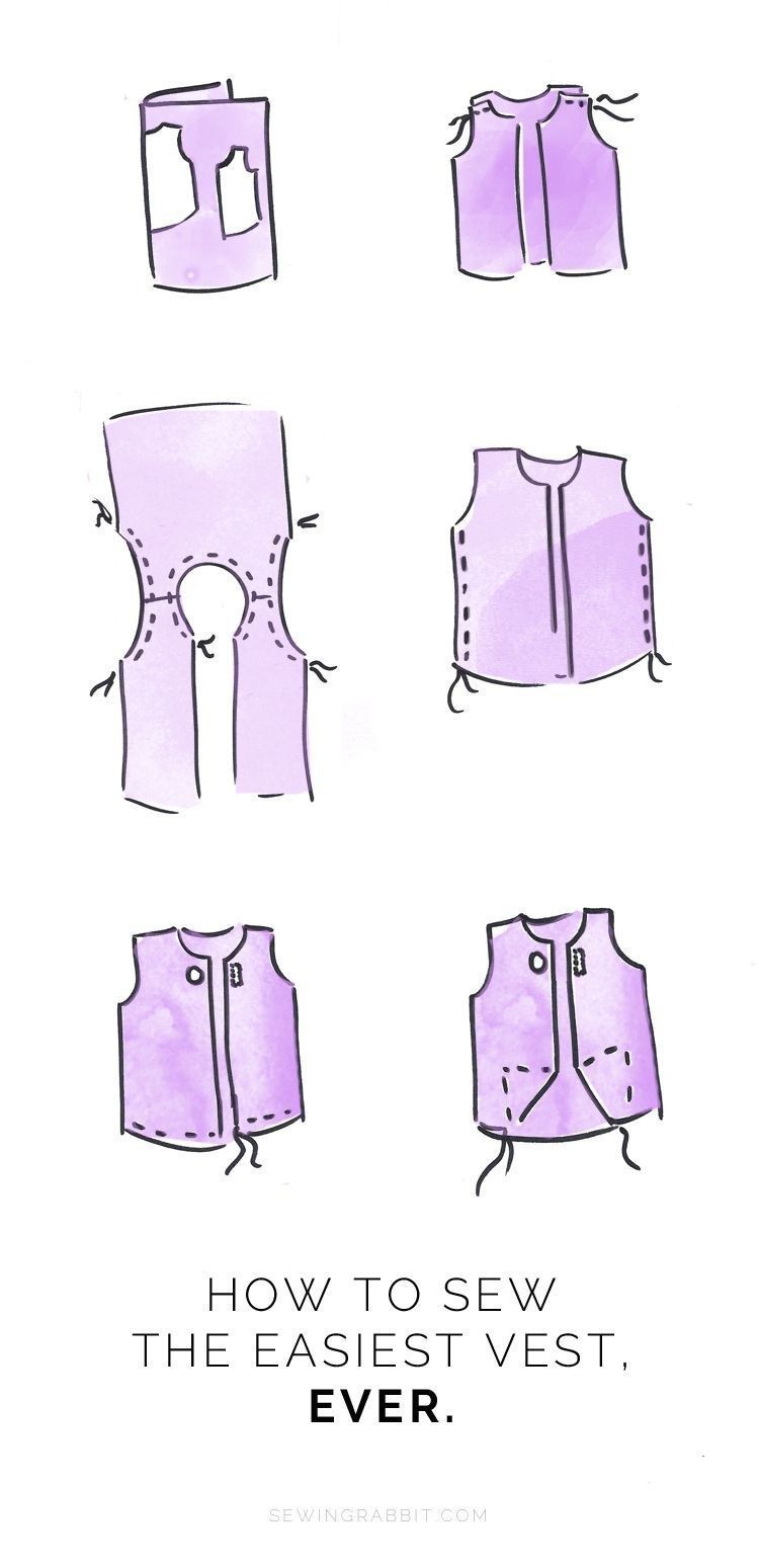 23+ Great Picture of Vest Pattern Sewing -   15 DIY Clothes Dress beginners sewing ideas