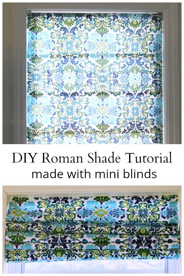 Roman Shade Tutorial - Made from Cheap Mini Blinds -   15 diy projects For Bedroom roman shades ideas