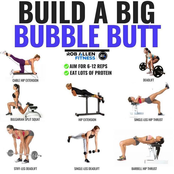 Create Gravity Defying Glutes With 6 Great Butt Growing Exercises -   15 fitness Body muscle ideas