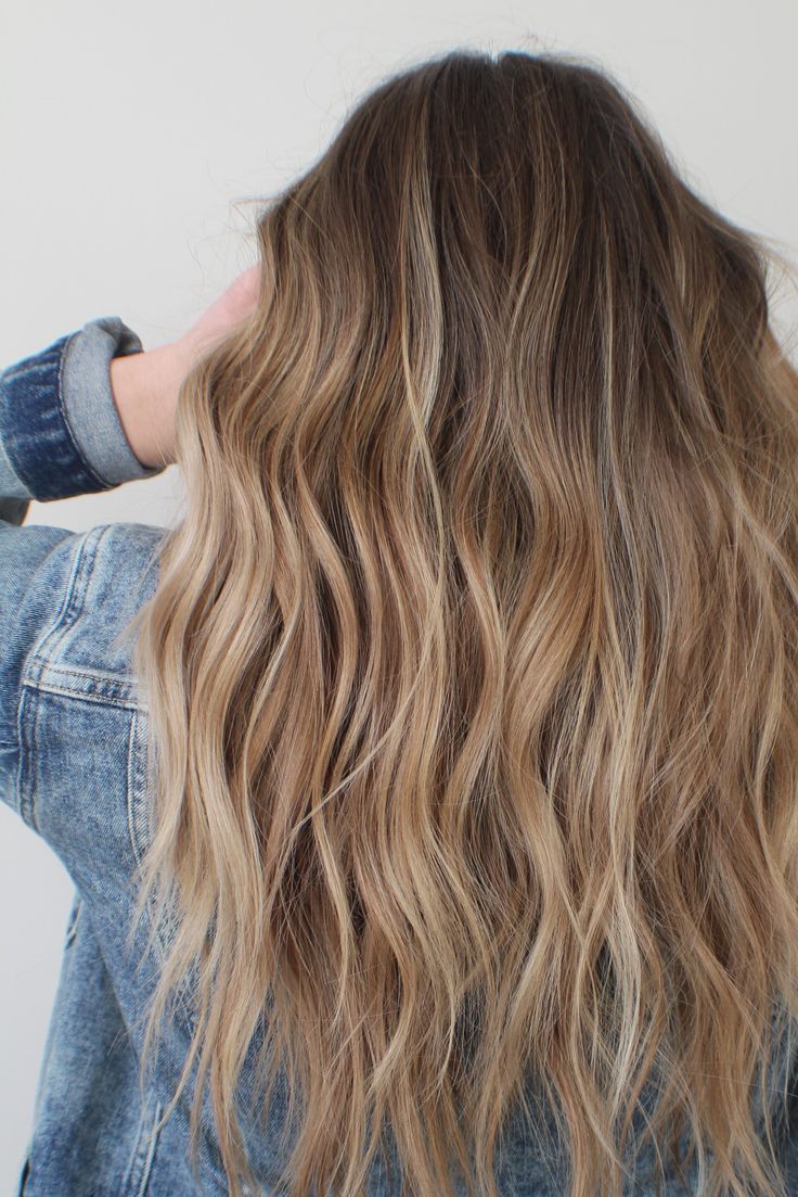 Trendy Hair Highlights : Brunette balayage caramel highlights beach waves -   15 hair Inspo balayage ideas