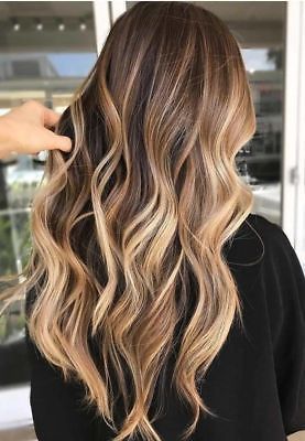Details about Ombre Brazilian 100% Human Hair Wigs Balayage Blonde Full Lace Lace Front Wigs -   15 hair Inspo balayage ideas