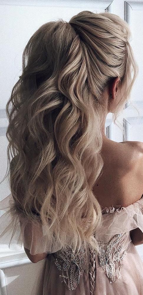 48 Our Favorite Wedding Hairstyles For Long Hair -   15 hairstyles Half Up Half Down up dos ideas
