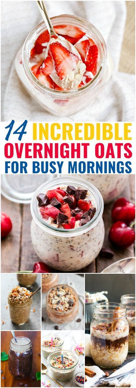 14 Incredible Overnight Oats Perfect for Busy Mornings -   15 healthy recipes On A Budget breakfast ideas