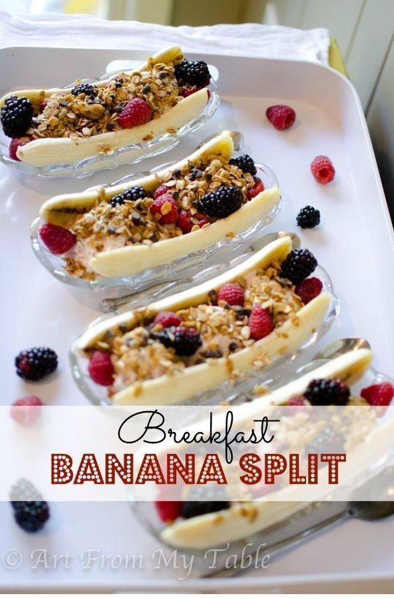Breakfast Banana Split | Clean Eating Recipes -   15 healthy recipes On A Budget breakfast ideas