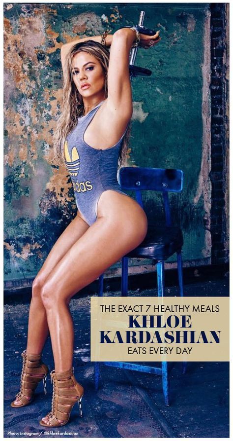 The 7 Clean Meals Khloe Kardashian Eats Every Single Day for Her New Fit Figure -   15 khloe kardashian fitness Photoshoot ideas