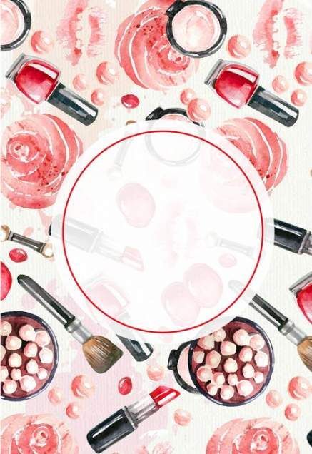 Makeup brushes illustration nail polish 33+ Ideas -   15 makeup Logo instagram ideas