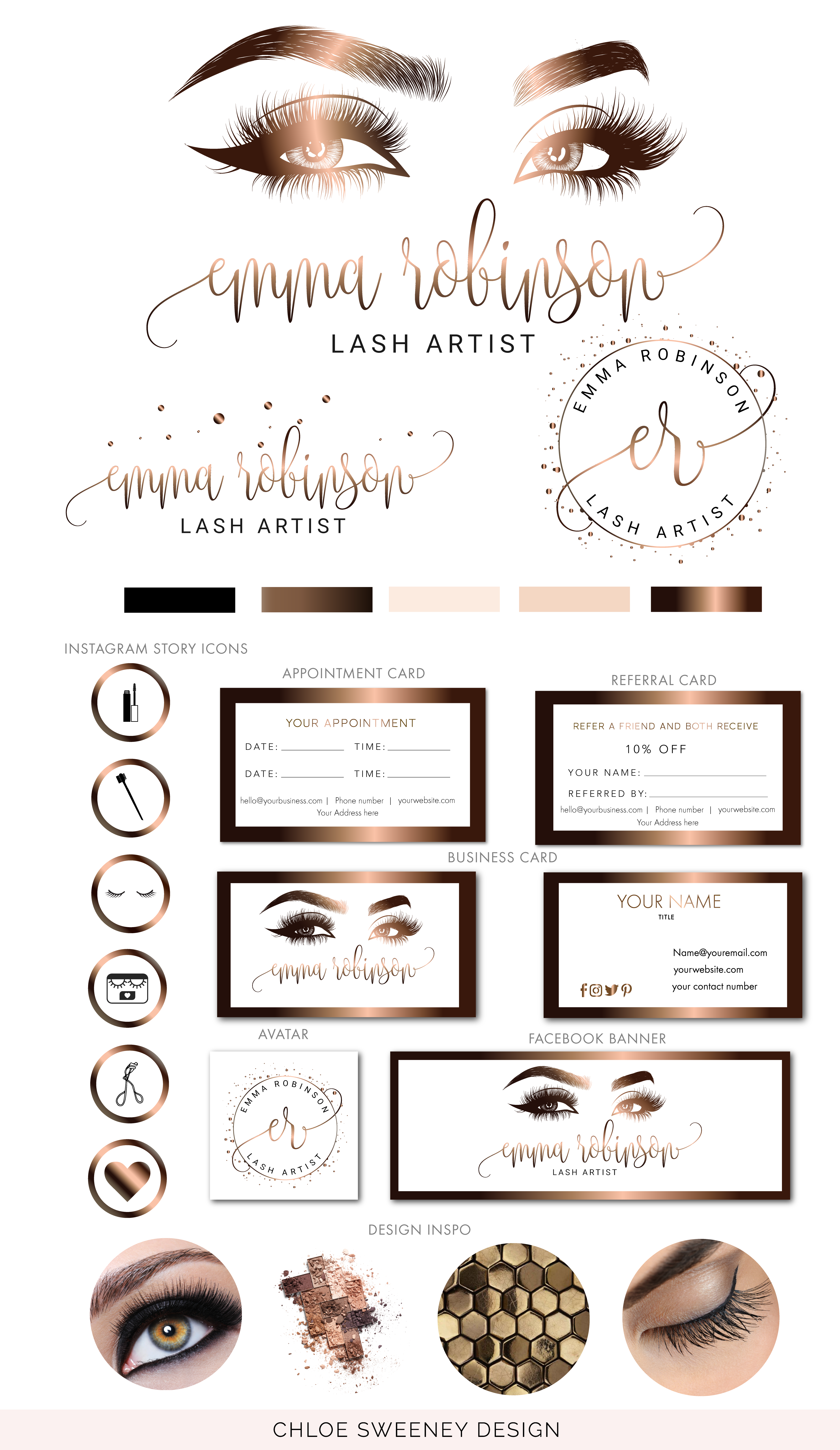 Lash Logo, Lash Extension Logo, Lashes Logo, Brow Logo, Eyelash Logo Design, Bronze Logo, Instant Download, Logo template -   15 makeup Logo instagram ideas