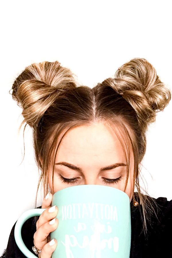 Space Buns Tutorial in less than 5 Minutes! -   15 quick hairstyles ideas