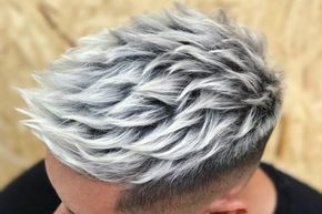 29 Coolest Men's Hair Color Ideas in 2019 -   15 silver hair Men ideas