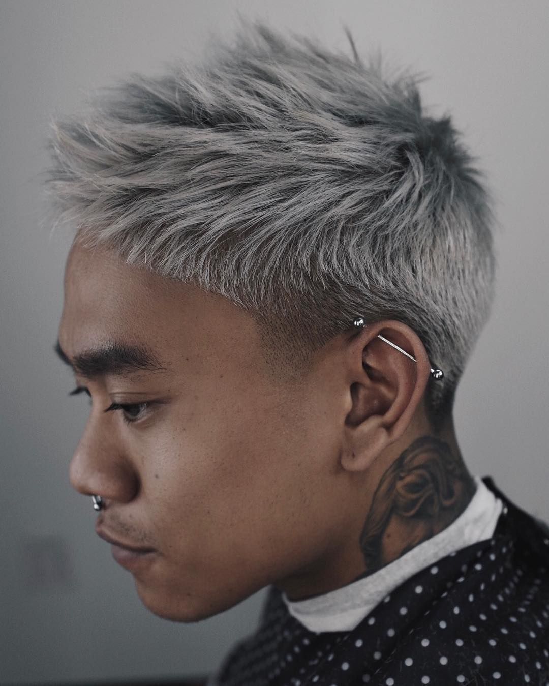 Best Hairstyles for Asian Men -   15 silver hair Men ideas