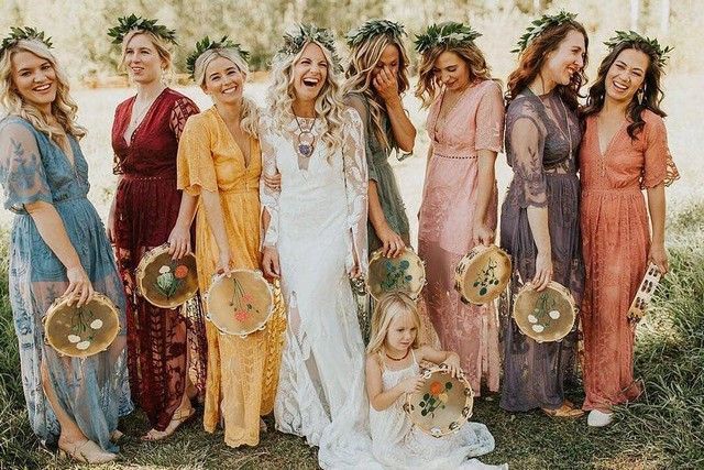 20 Bohemian Bridesmaid Dresses for 2019 -   15 wedding Boho hippie ideas