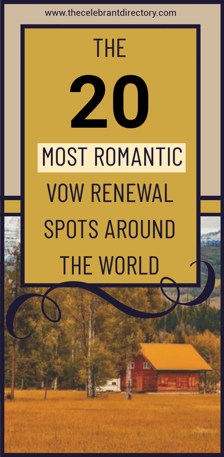 20 of the most romantic vow renewal spots around the world -   15 wedding Small vow renewals ideas