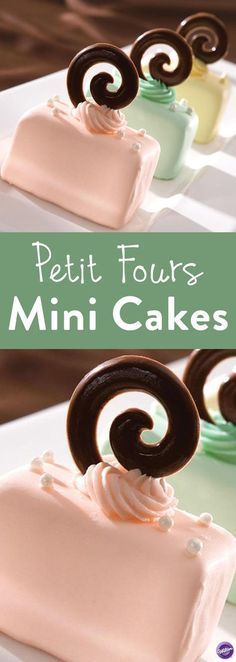 Petit Fours Mini Cakes -   16 cake Mini high tea ideas