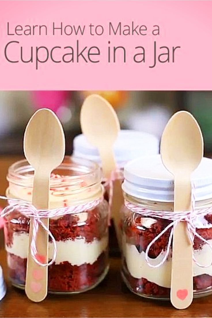 Mason Jar Cupcakes – Easy DIY Cupcakes and Cake in a Jar Recipes -   16 cake Mini mason jars ideas