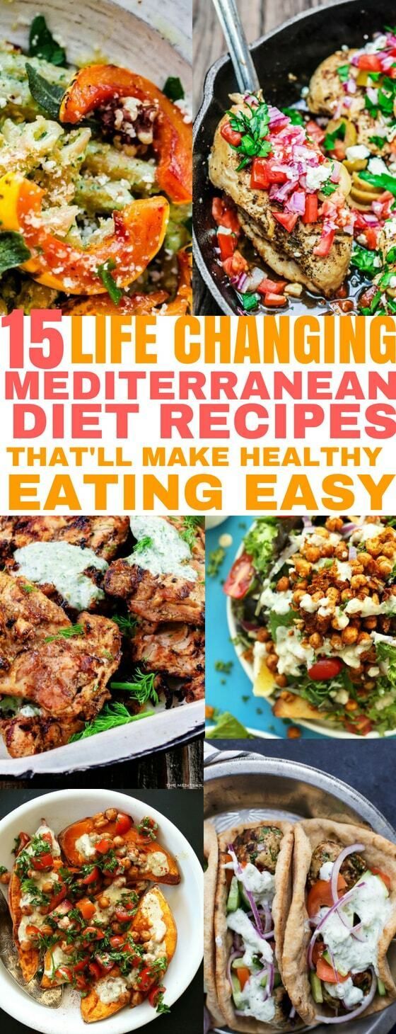 15 Life Changing Mediterranean Diet Recipes for Healthy Eating -   16 diet Clean Eating health ideas