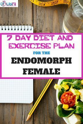 7-day Proven Diet and Exercise Plan for Endomorph Females -   16 diet Meals for women ideas