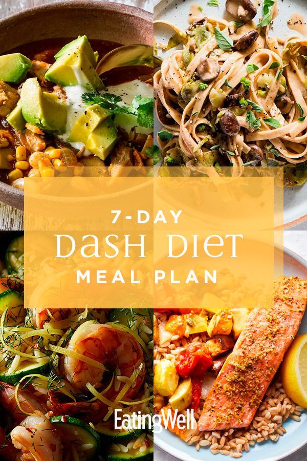 7-Day DASH Diet Menu -   16 diet Meals for women ideas