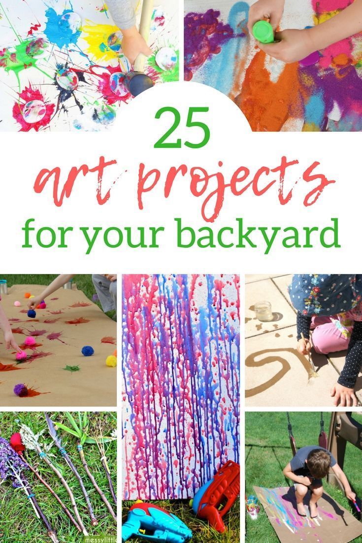 25 Backyard Art Projects for Kids -   16 diy projects For Mom kids ideas