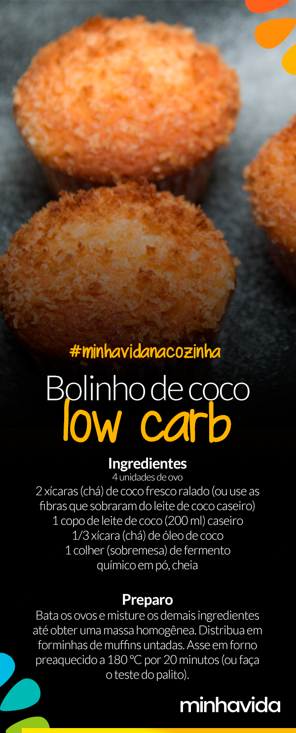 Bolinho de coco low carb: receita saborosa e saud?vel -   16 fitness Food receitas ideas