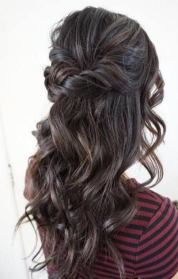 64+  ideas wedding hairstyles brunette veil prom hair -   16 hair Prom brunette ideas